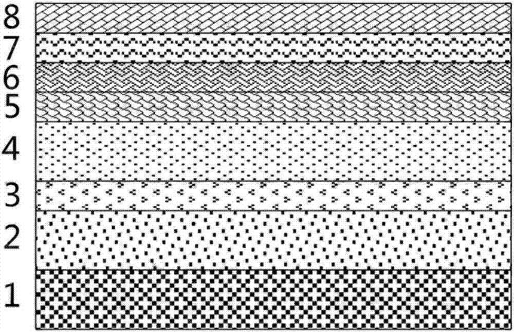 AlGaN heterojunction nano-pillar array light-emitting device and preparation method for the same