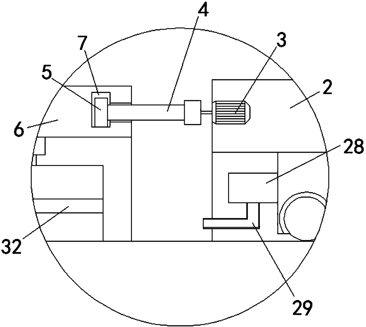 Petroleum drilling rod outer surface cleaning device