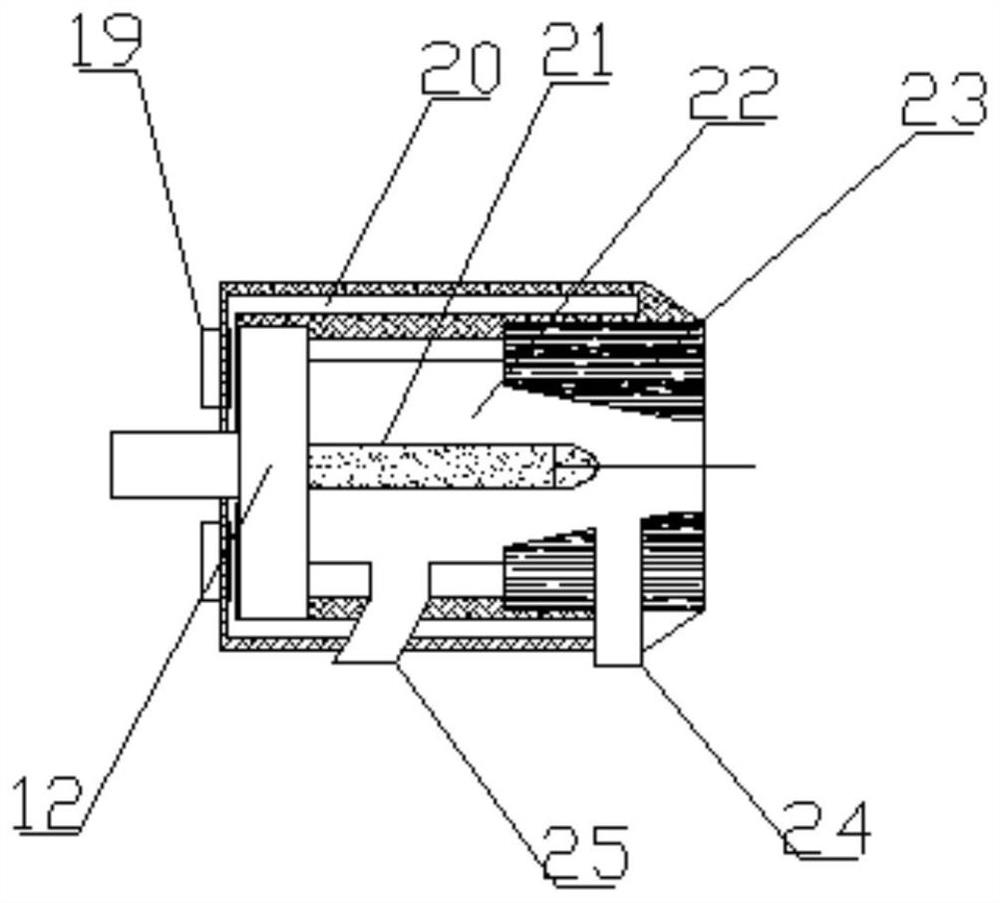 A driving device for powder ion plasma coating equipment