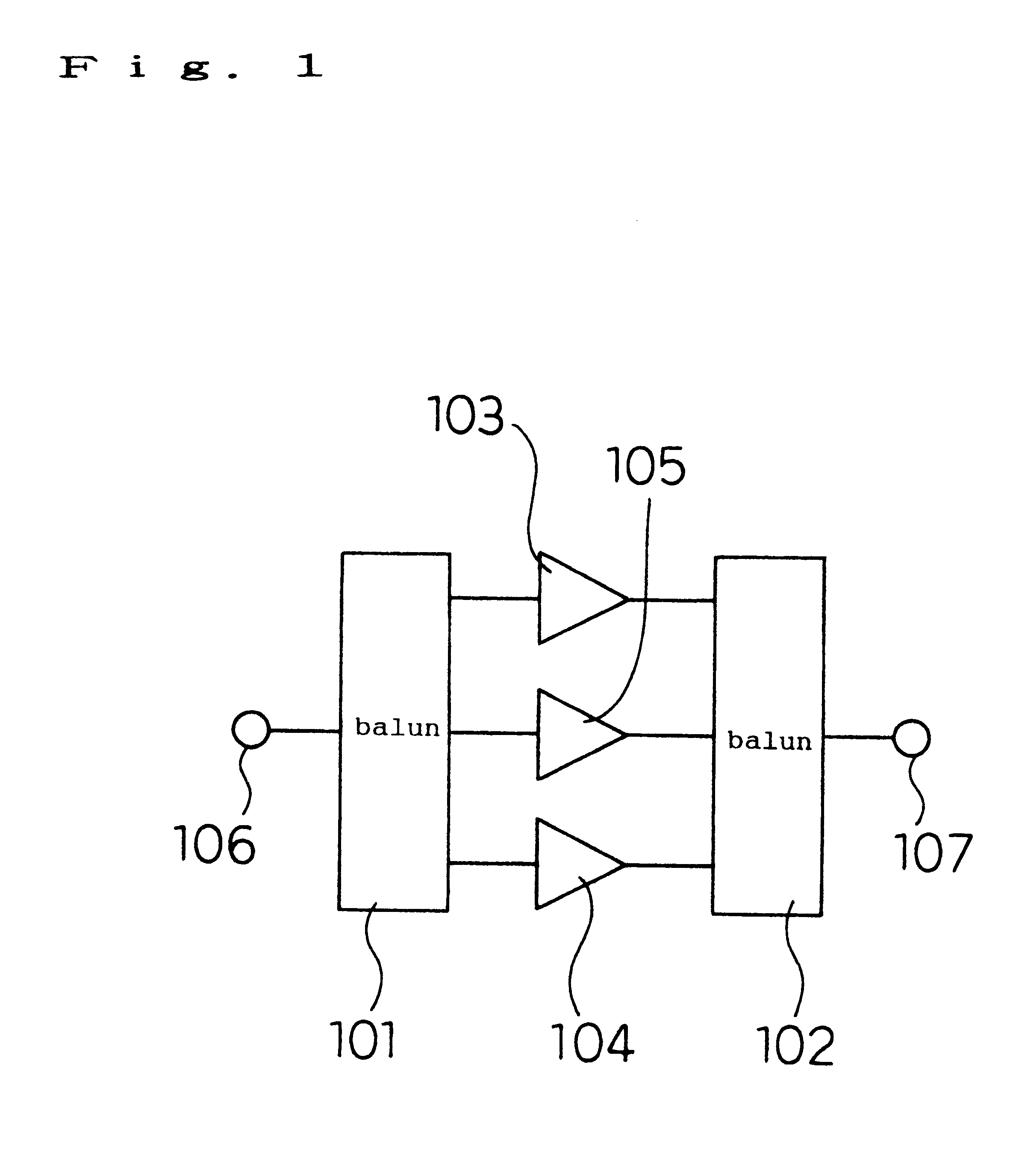 Power splitter/ combiner circuit, high power amplifier and balun circuit