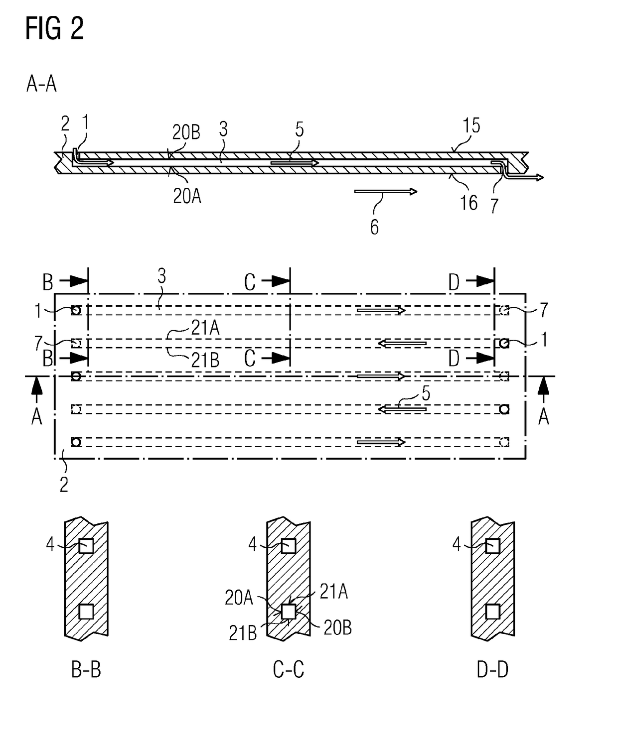 Turbomachine component, particularly a gas turbine engine component, with a cooled wall and a method of manufacturing