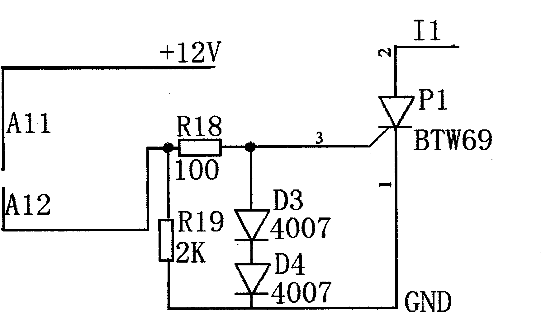 Steel structure performance measurement and control circuit system based on piezoelectric principal element rod piece