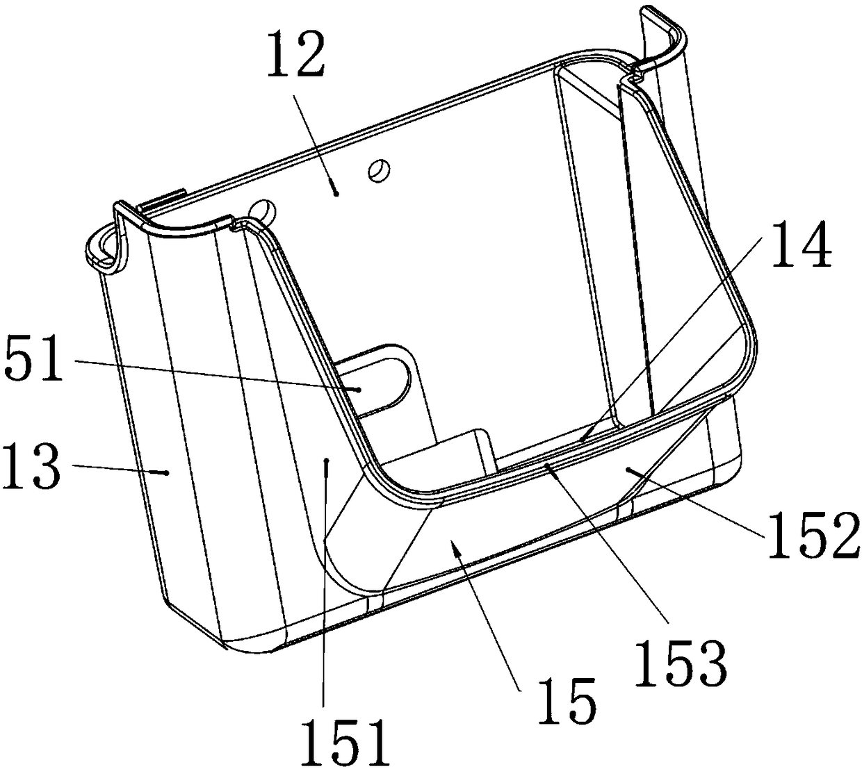 Planting box and ecological breeding and planting integrated system