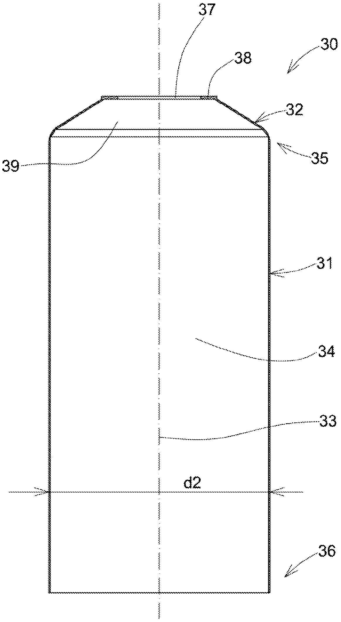 Tubular container with an outer tube and an inner container