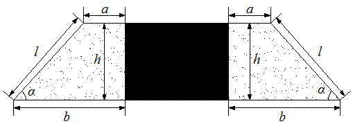 A method for filling the remaining coal pillars in the residual mining area with ladder structure