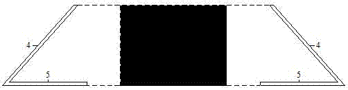 A method for filling the remaining coal pillars in the residual mining area with ladder structure