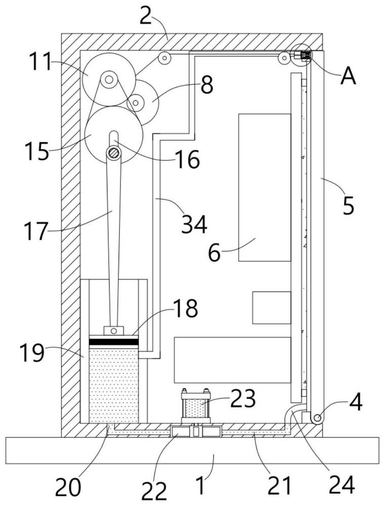 Unfoldable case structure and air quality detector thereof