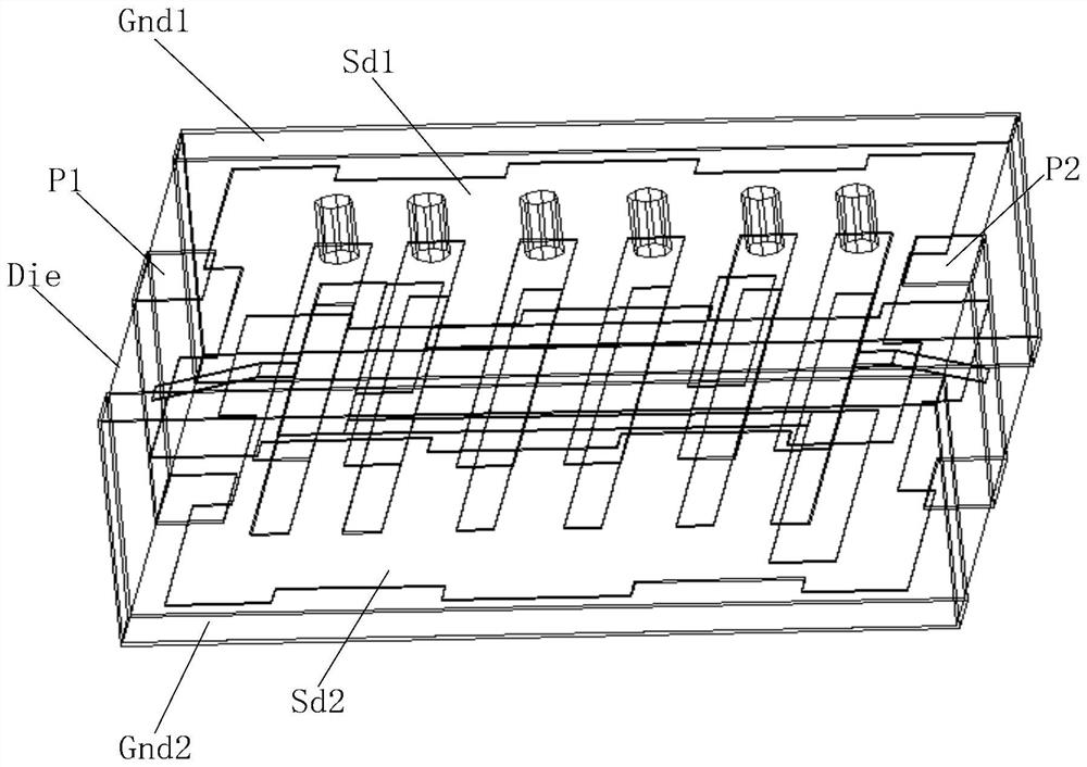 A 5G communication frequency band pass filter based on LTCC technology