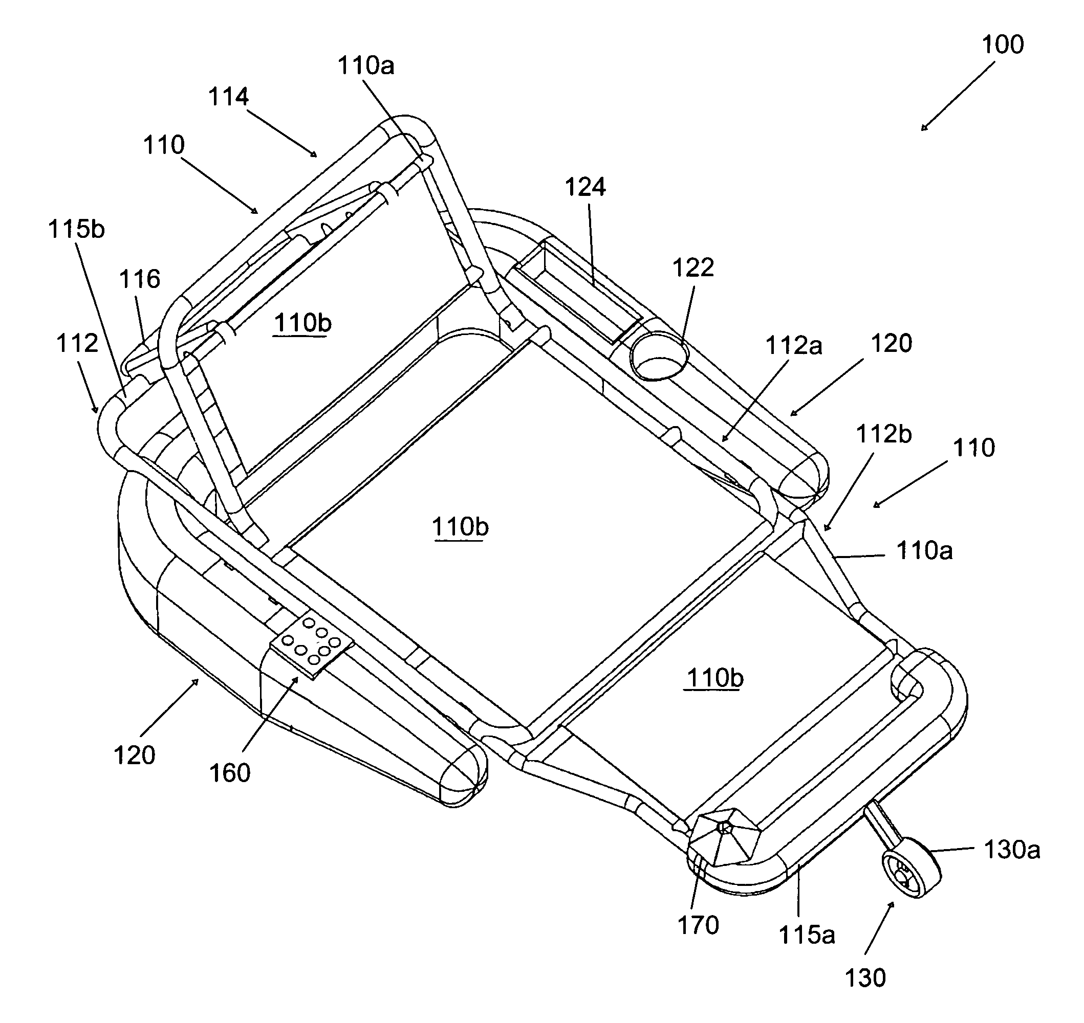 Positionable floating chair