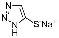 Synthesis method for preparing 5-sulfydryl-1, 2, 3-triazole sodium salt by one-pot method