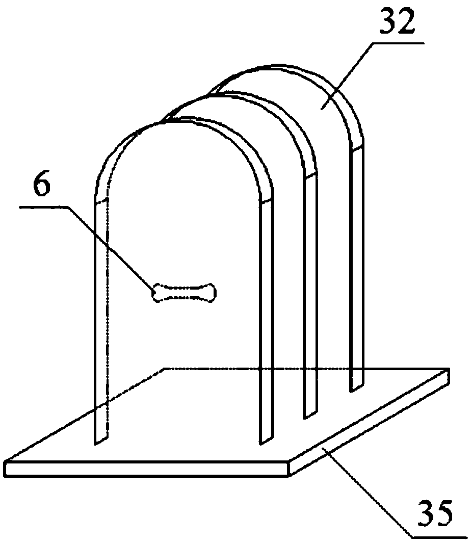 A swinging energy-dissipating column base