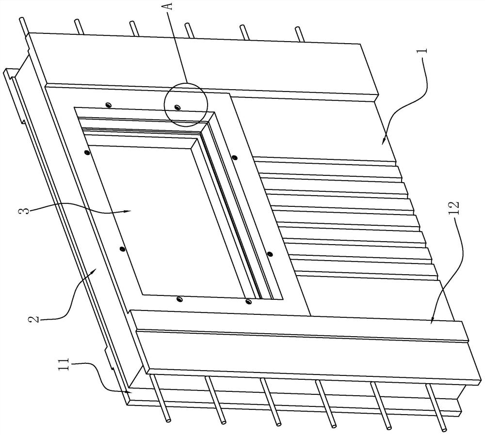 Precast wall panels with window frames