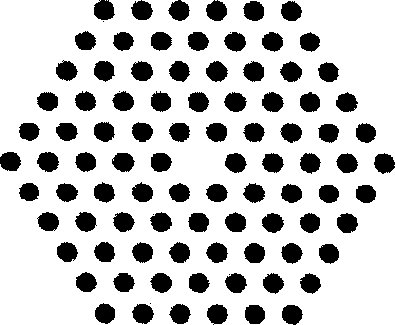 Lateral stress sensing system based on double-mode photon cystal coptical fibre and implementing method