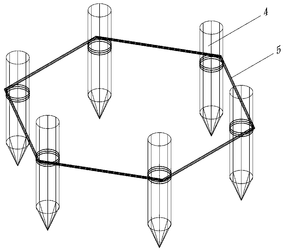 Slope surface dissected valley greening scour preventing system and construction method thereof