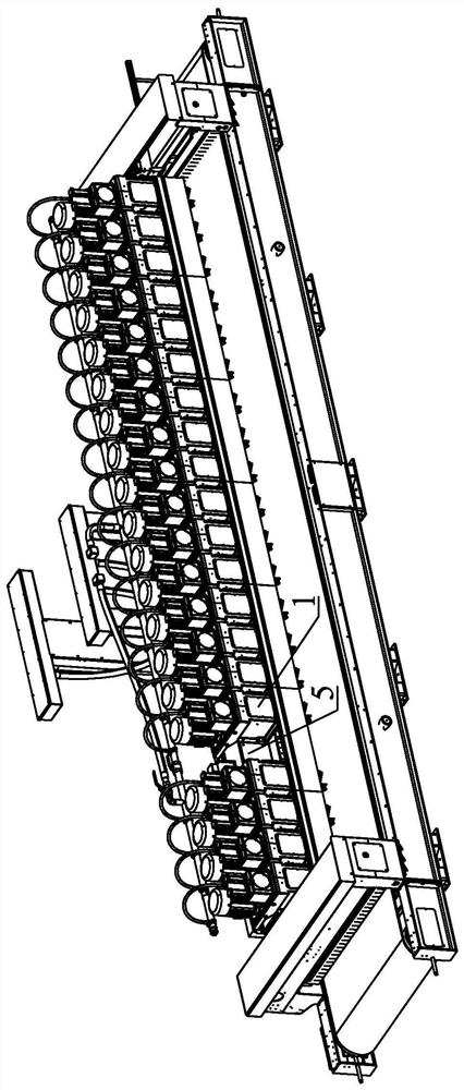 Polishing main machine installing structure with stable structure