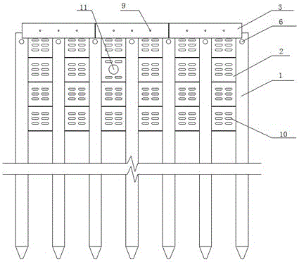 Prefabricated assembly-type ecological earth-retaining supporting structure