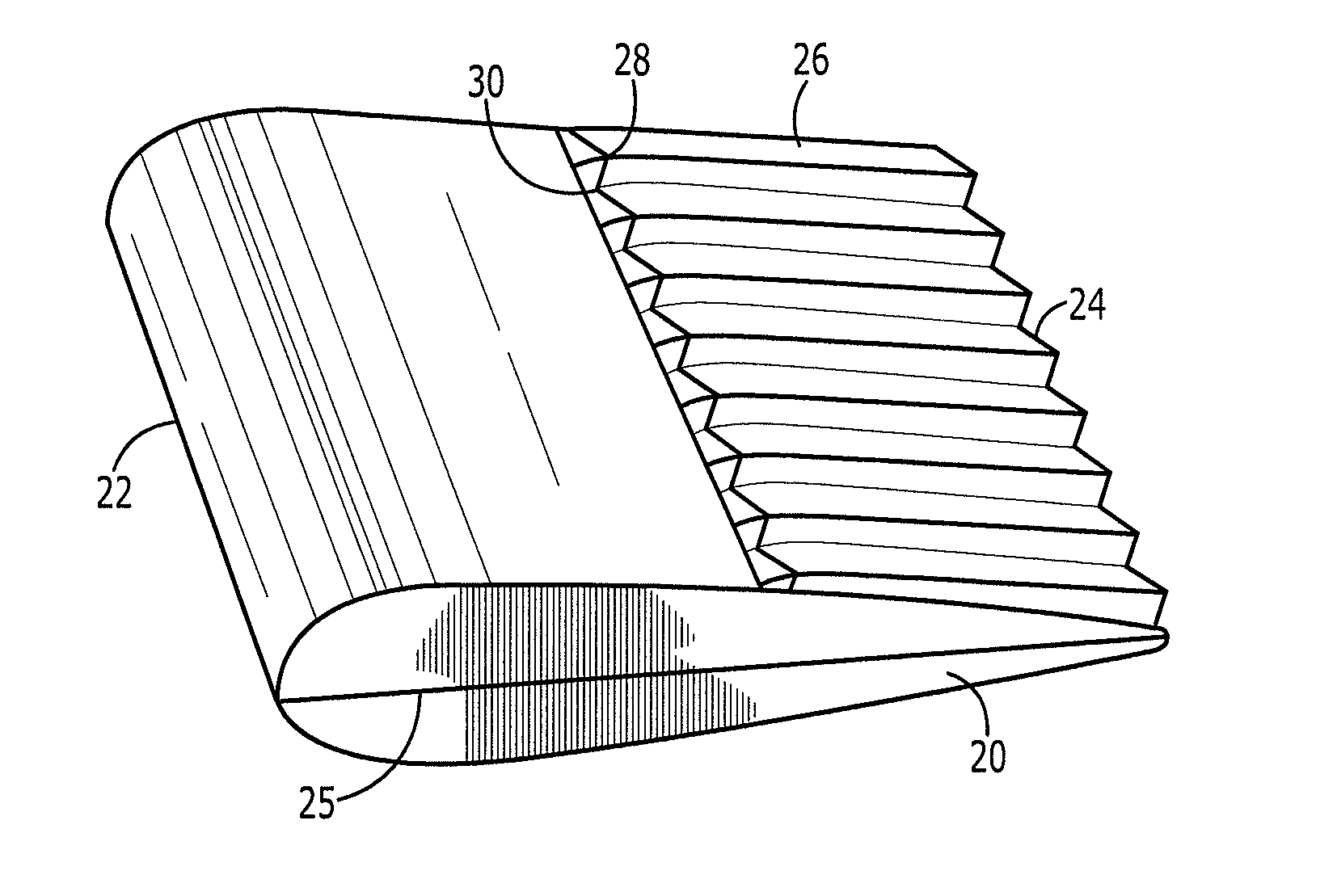 Aerodynamic structure having a ridged solar panel and an associated method