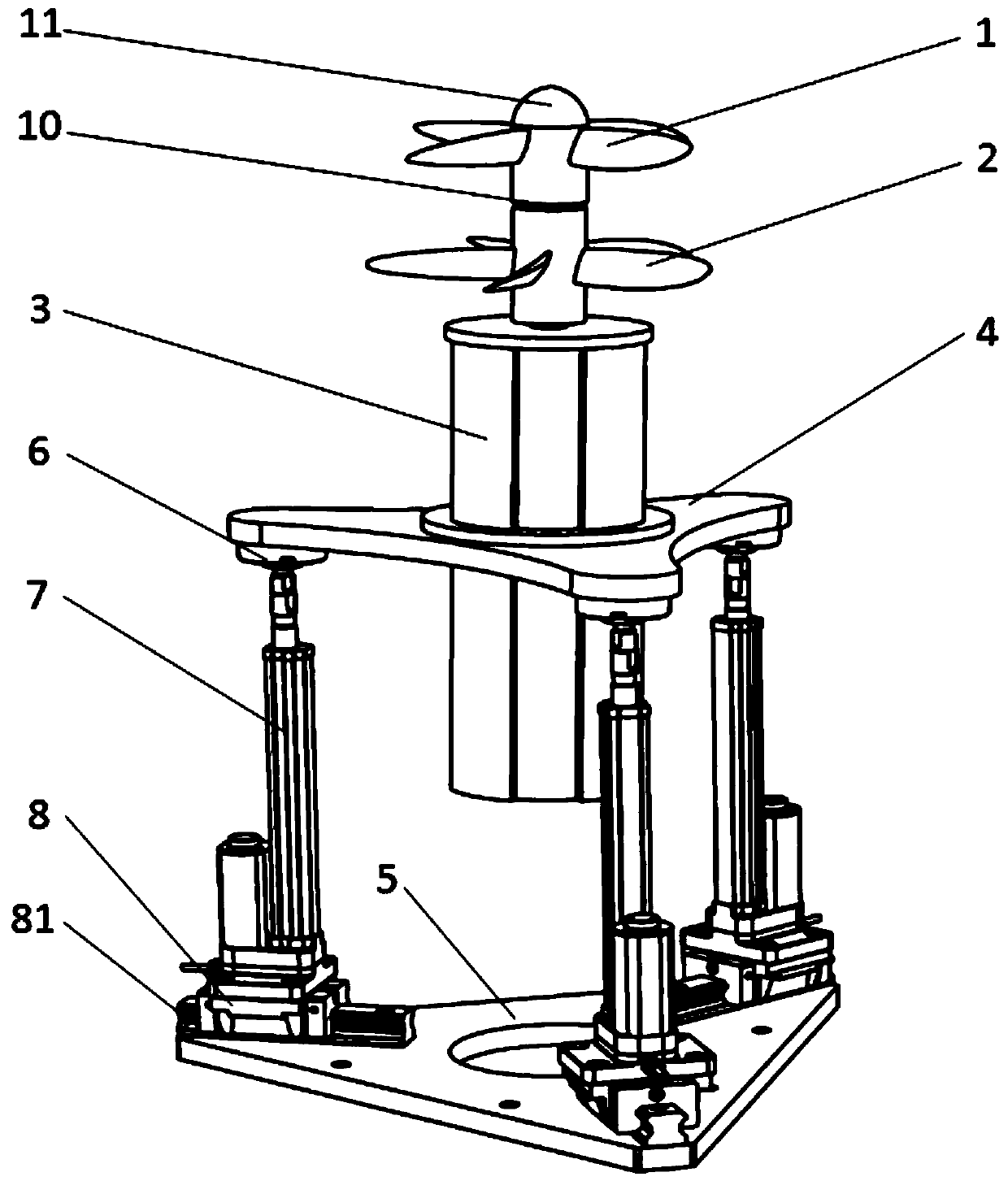 Underwater equipment vector propeller