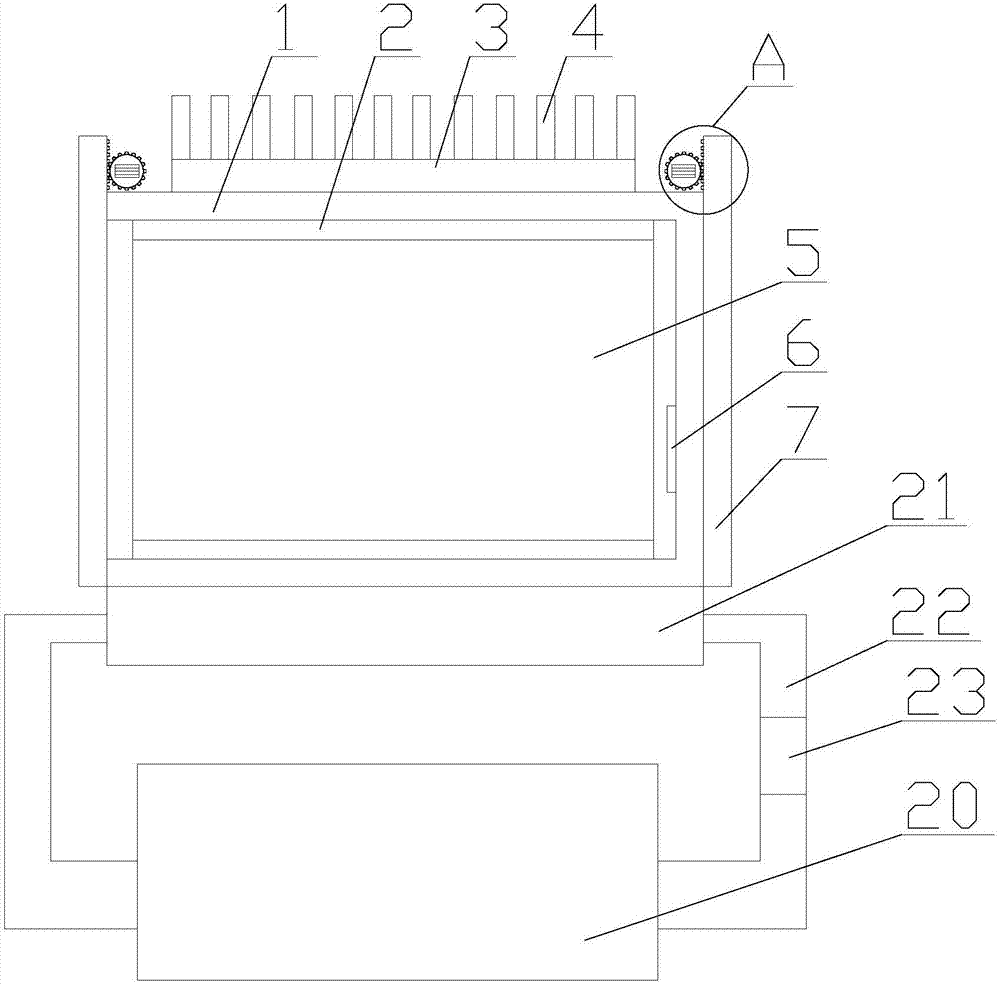 New energy vehicle battery box with efficient heat dissipation function