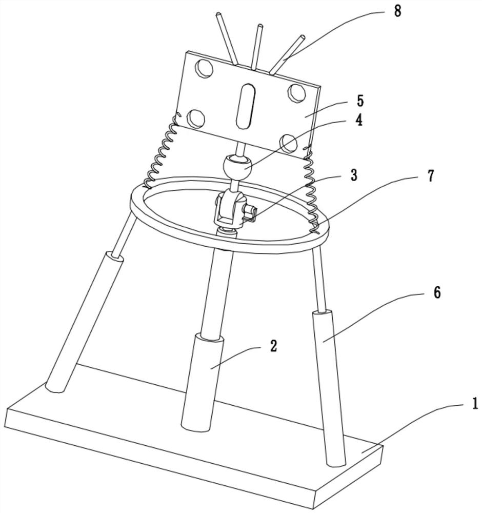 Roof communication base station supporting structure