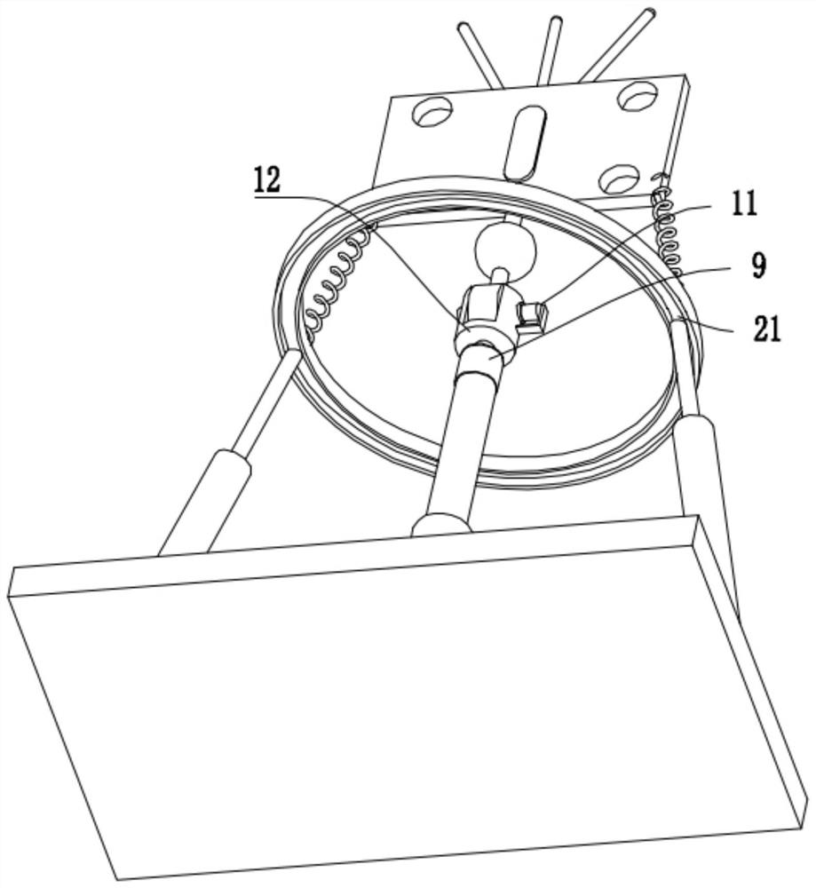 Roof communication base station supporting structure