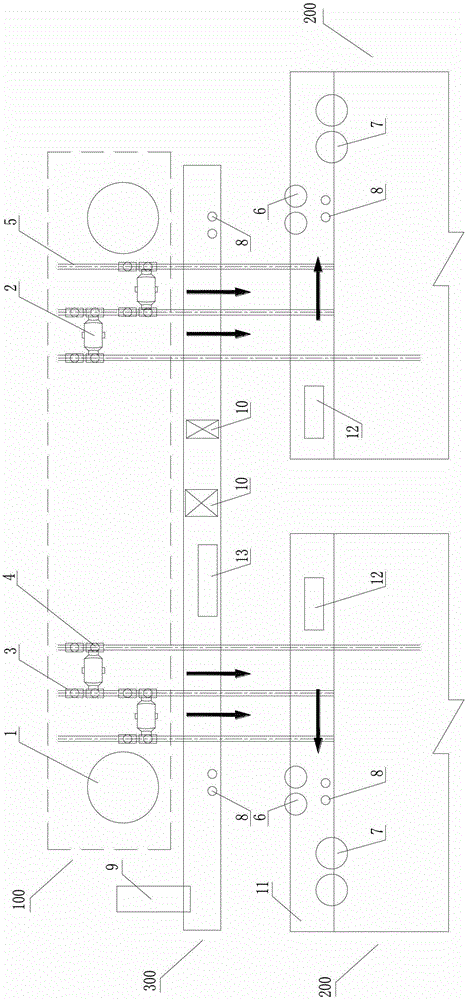 Compact hot metal transport system