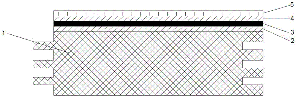 A fabric elastic floor and its processing method