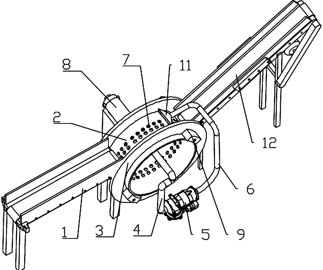 Reed leaf automatic arrangement and loading device