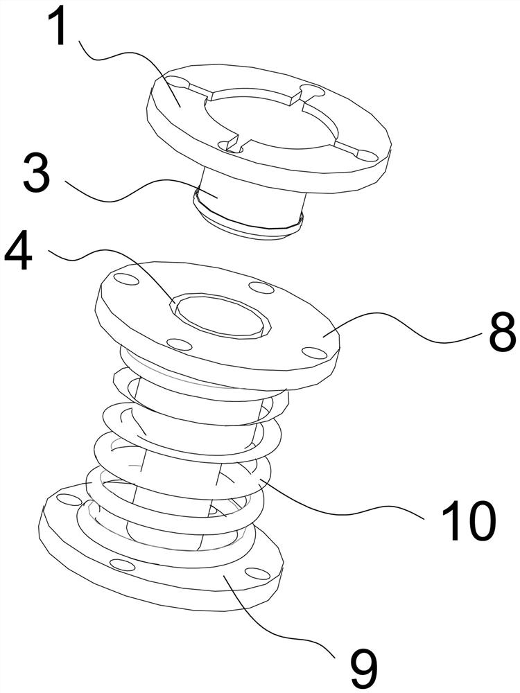 Modular anti-seismic connecting part