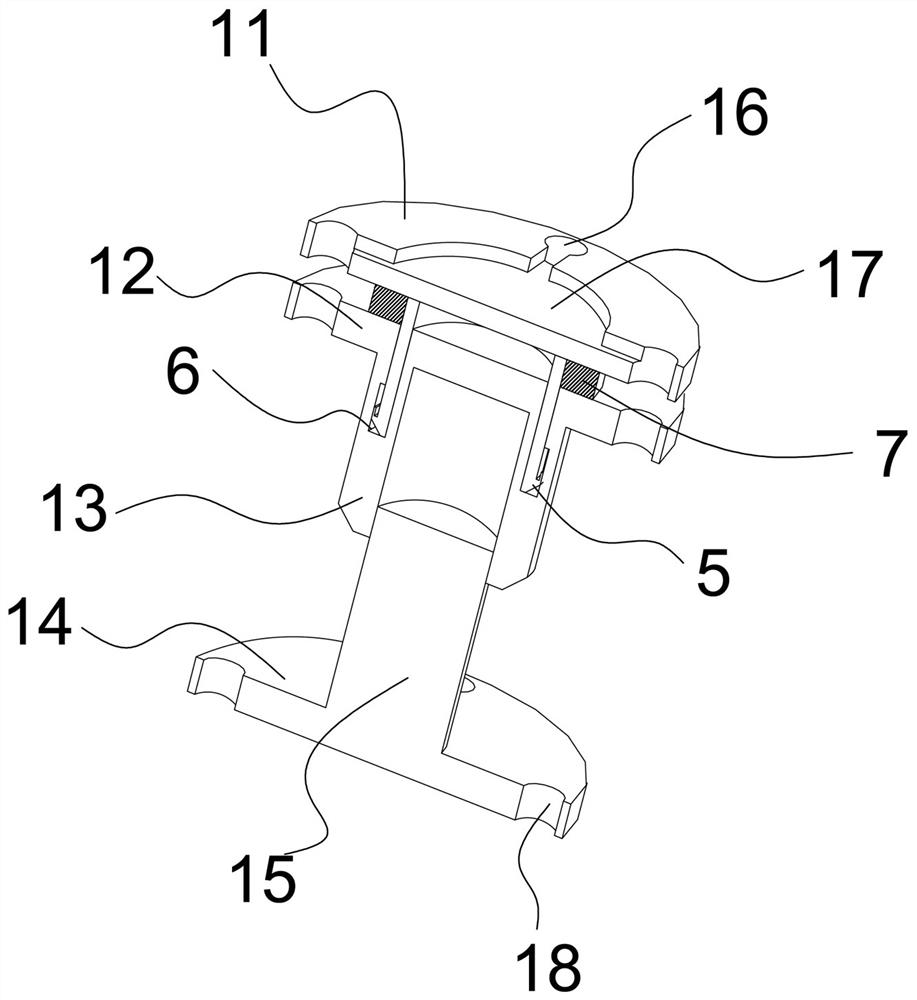 Modular anti-seismic connecting part