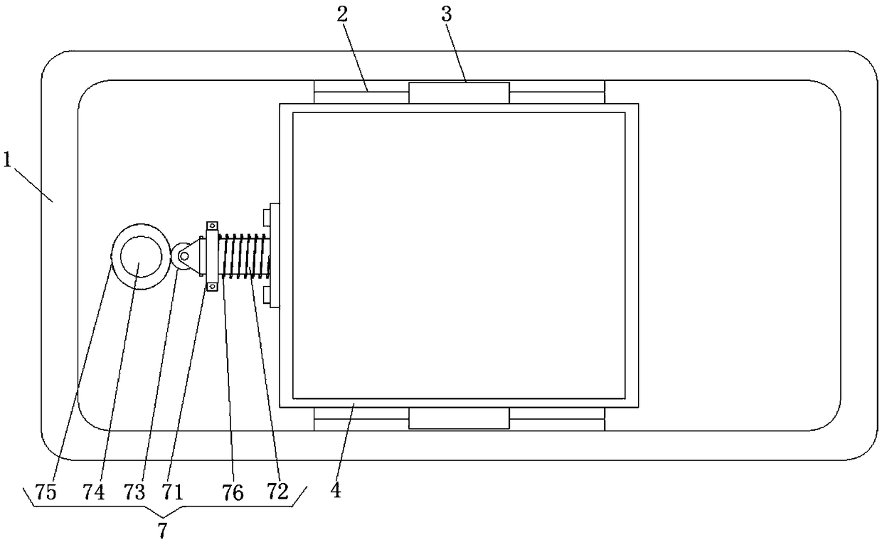 A comb cleaning device for a plastic large-tooth flat comb