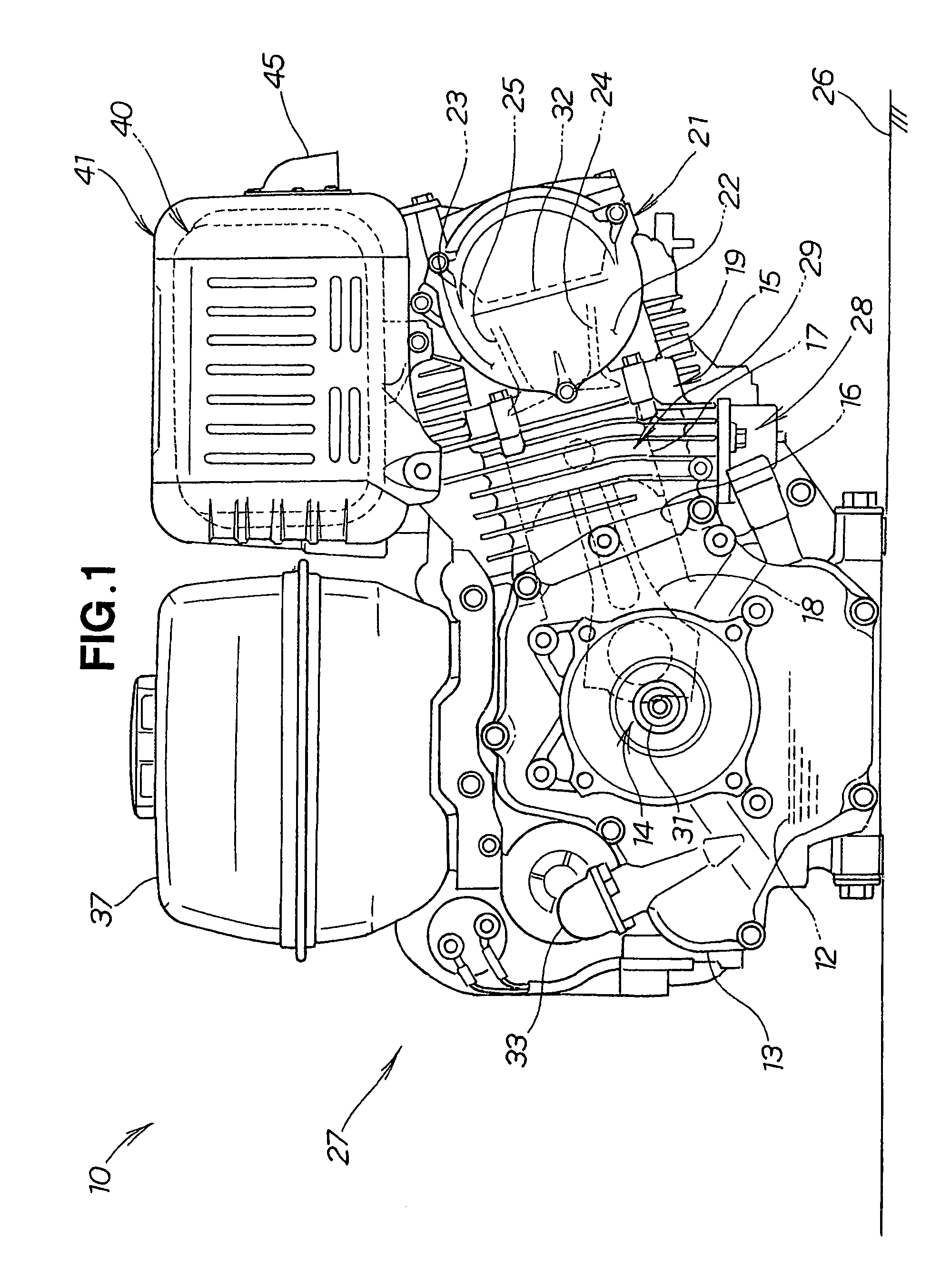 Liquid level detection apparatus for engine oil