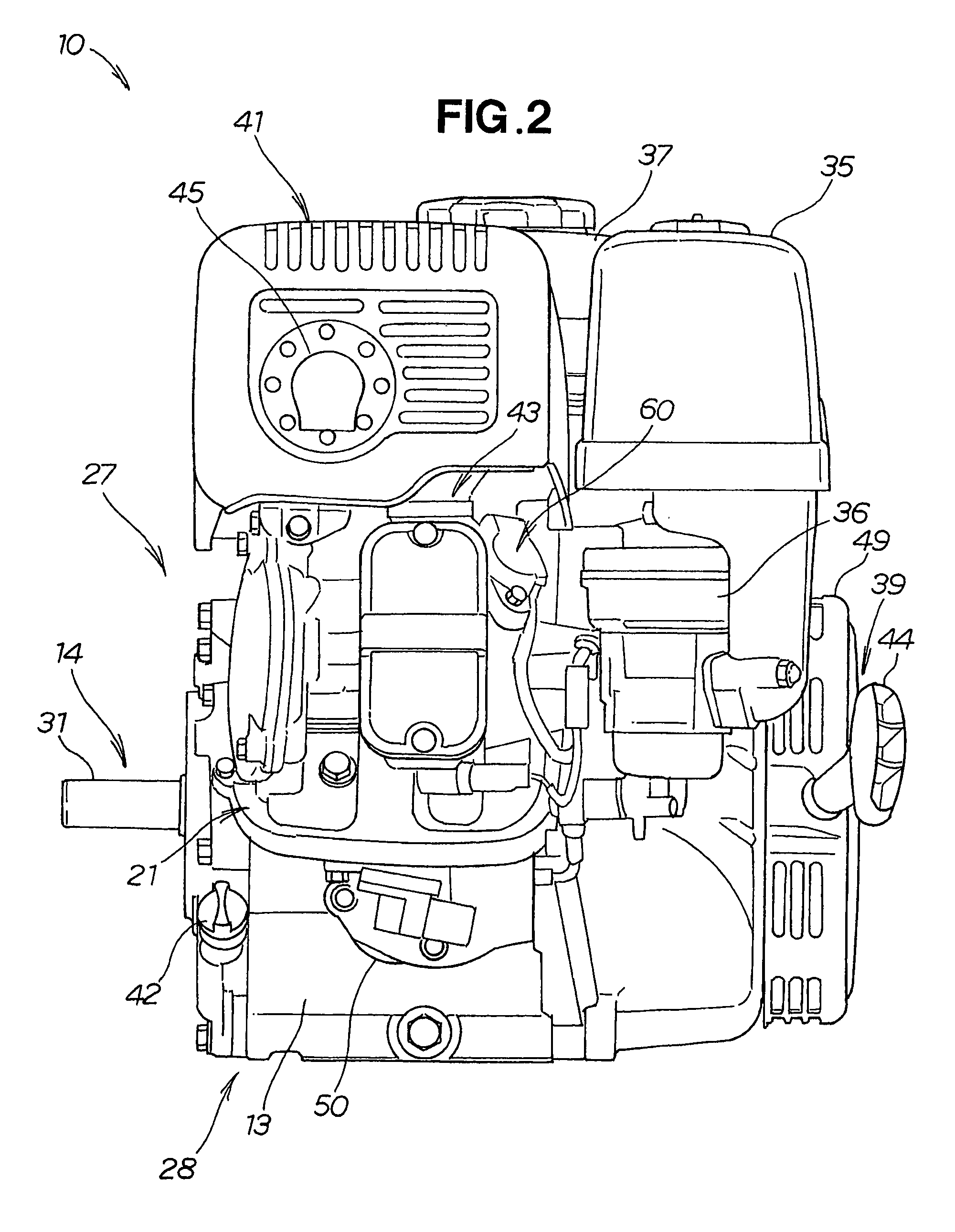 Liquid level detection apparatus for engine oil