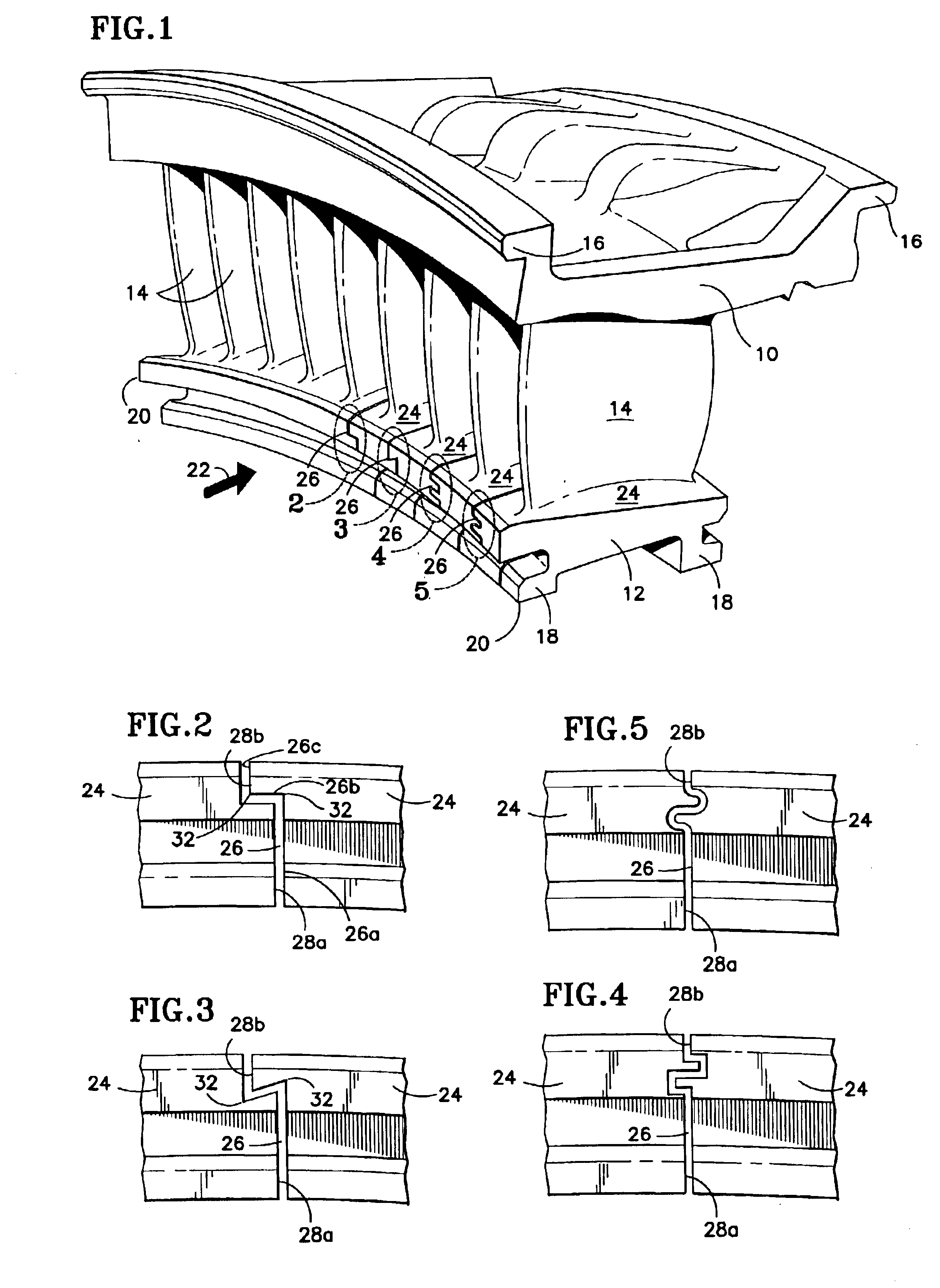 Leak resistant vane cluster