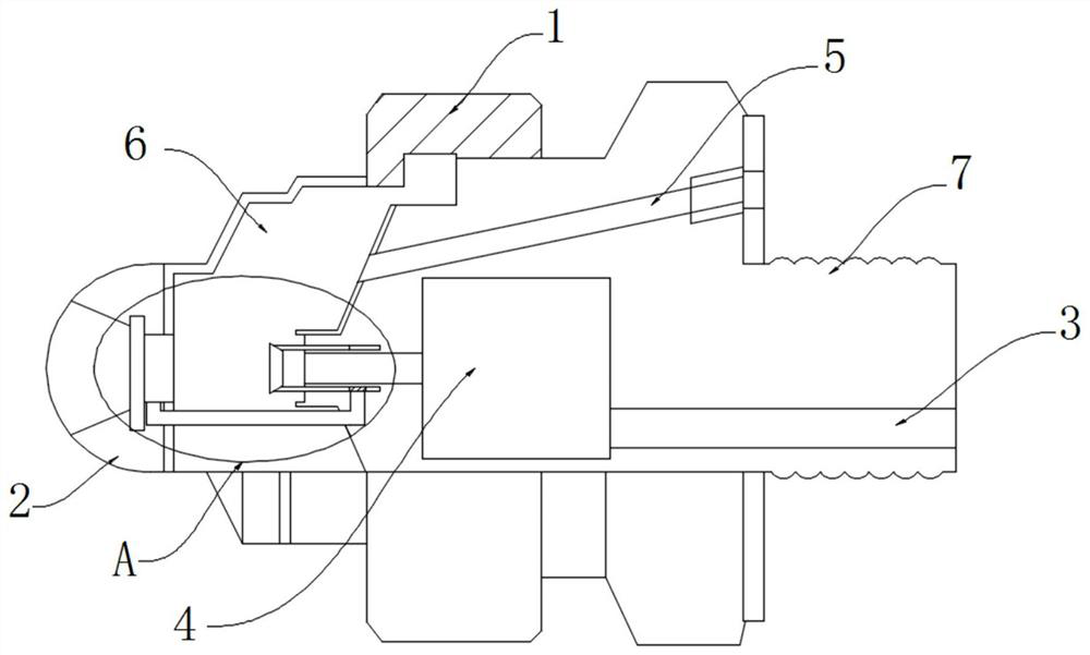 Pressure type atomization spray head for tunnel construction