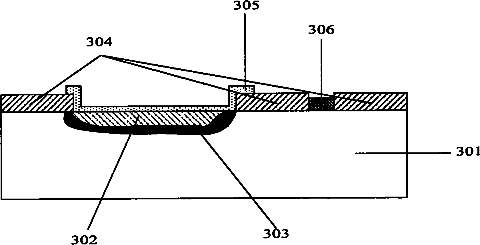 Capacitor composed by utilizing semiconductor PN junction capacitance and manufacturing method thereof