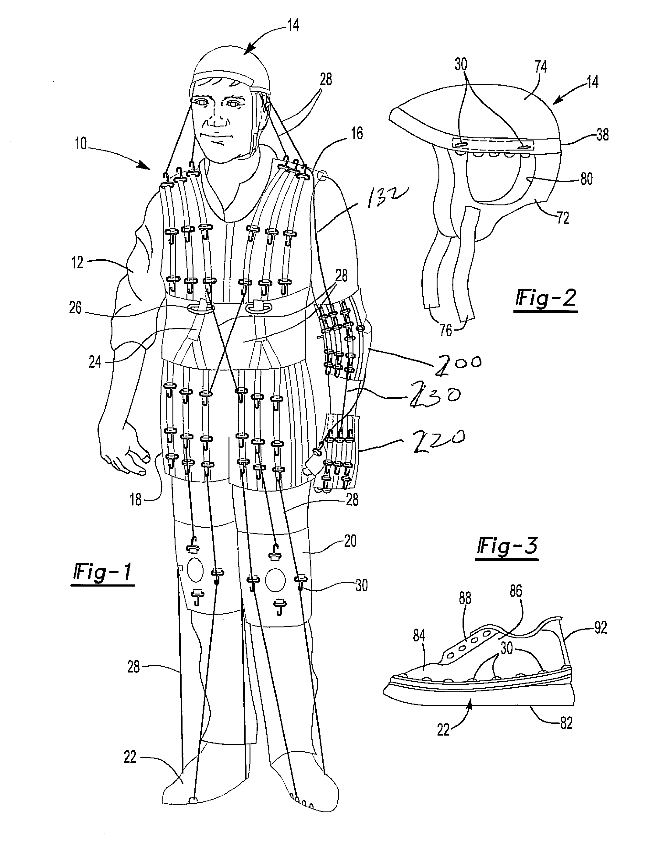 Neurological motor therapy suit