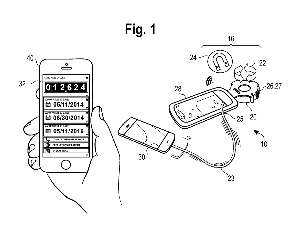 Smart cord reel