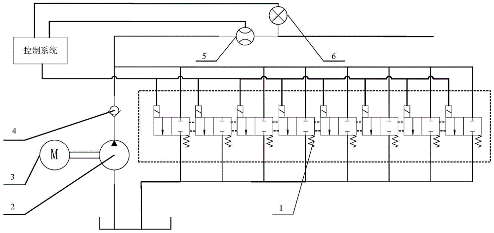 Numerical variable pump based on multichannel solenoid directional valve binary system flow regulation and control