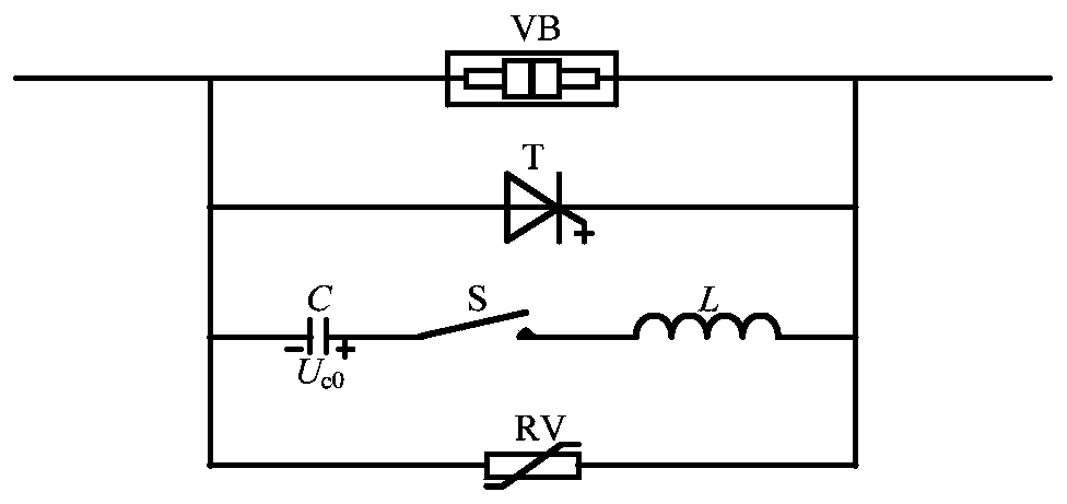 Medium voltage DC vacuum circuit breaker main circuit topology and breaking method thereof