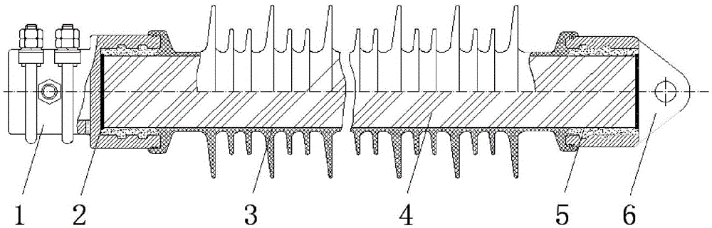 Wrist arm insulator for 25kv electrified railway catenary and manufacturing method thereof