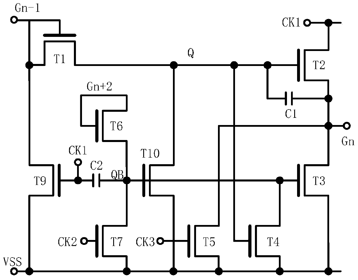 A high-speed grid driving unit and a circuit