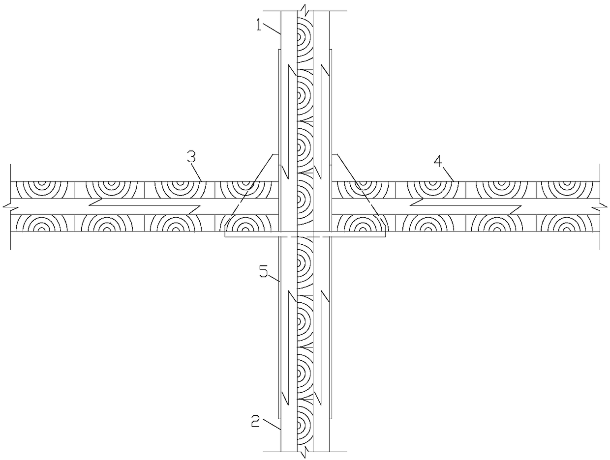 Multi-storey and high-rise CLT wallboard and floorslab connecting structure and method