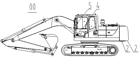 Rotation anti-collision early warning control device of excavator, control device, and excavator