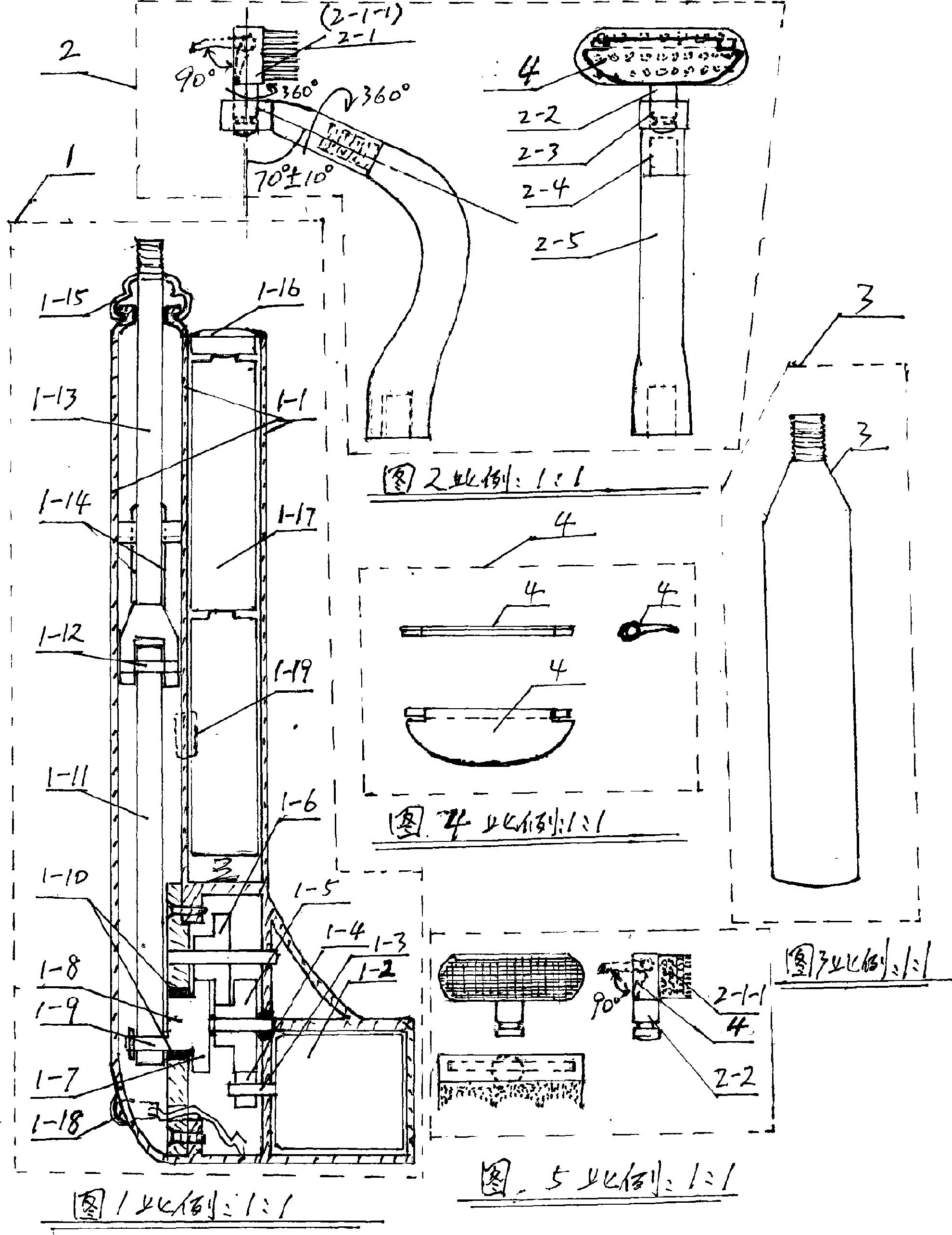 Reciprocating electric and manual combined dental tool