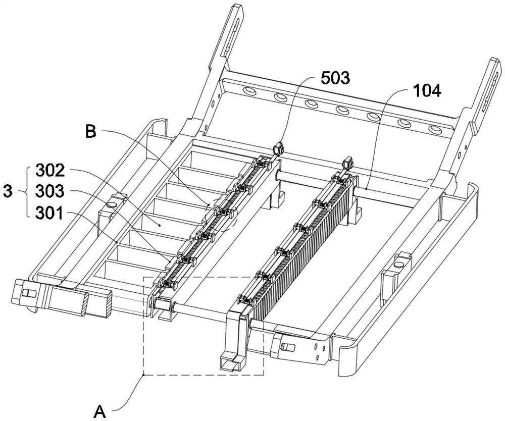 New energy automobile battery pack frame structure