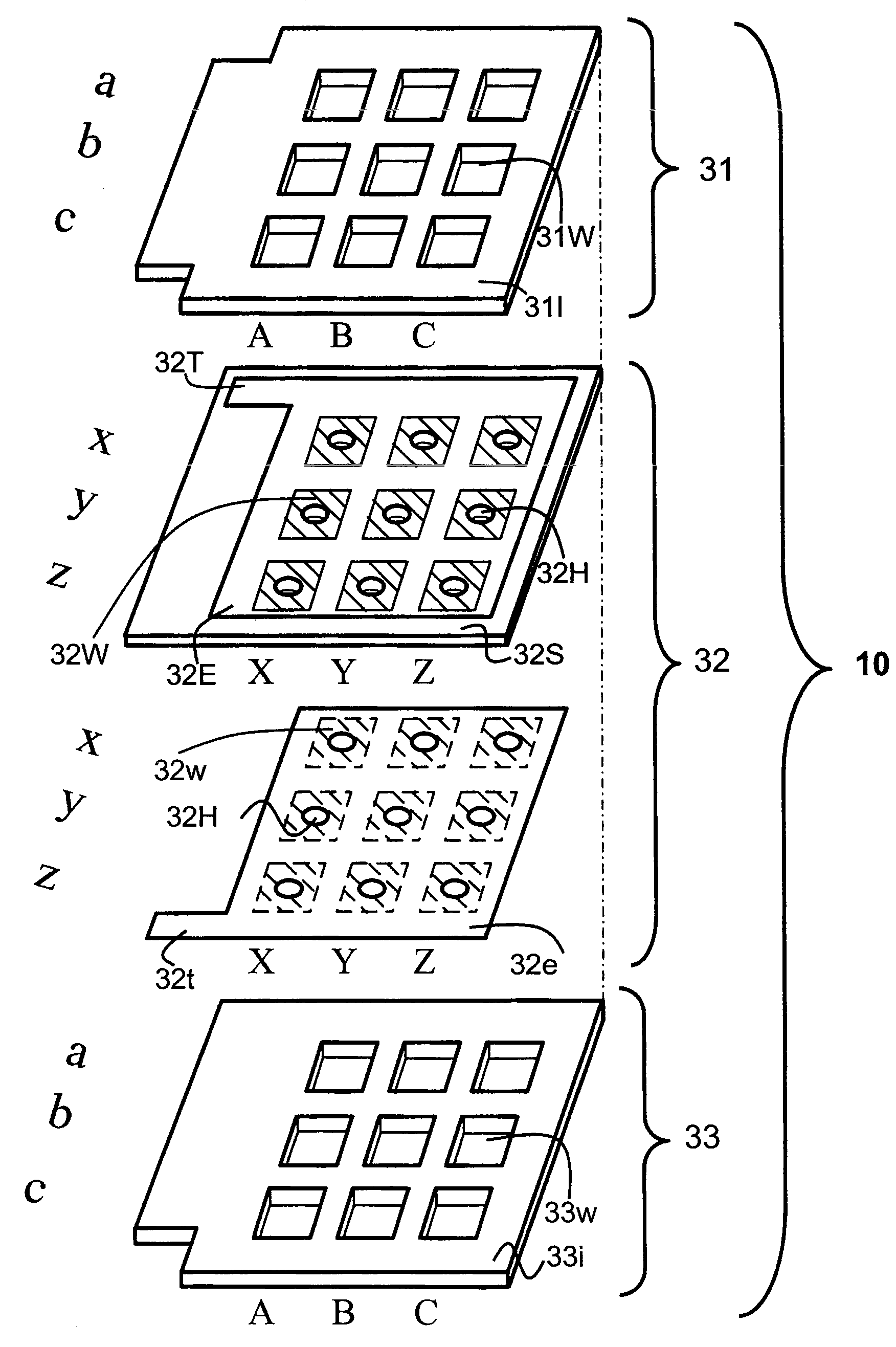 Electrode plate for electrochemical measurements