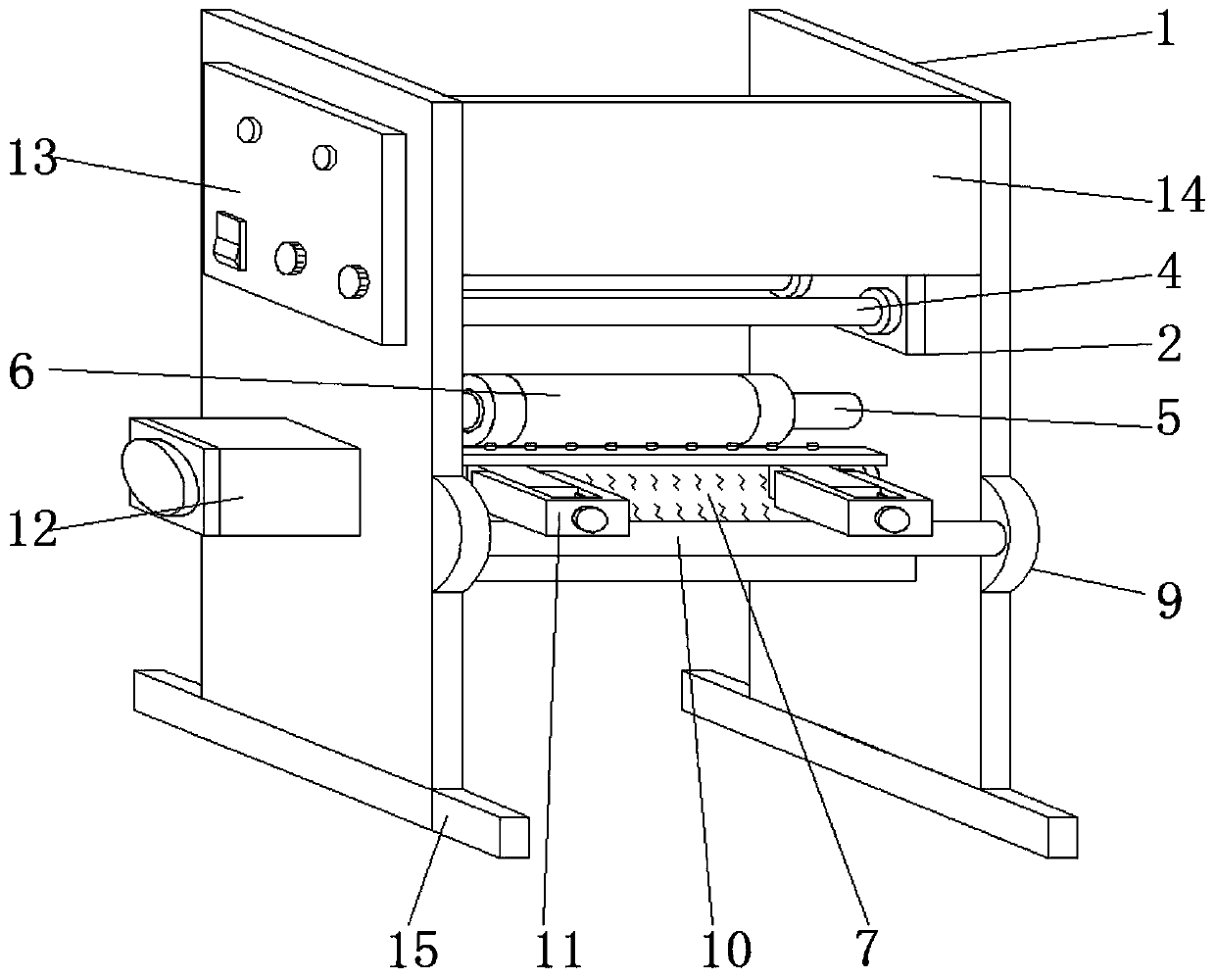 Double-sided scraper equipment for aluminum foil coloring