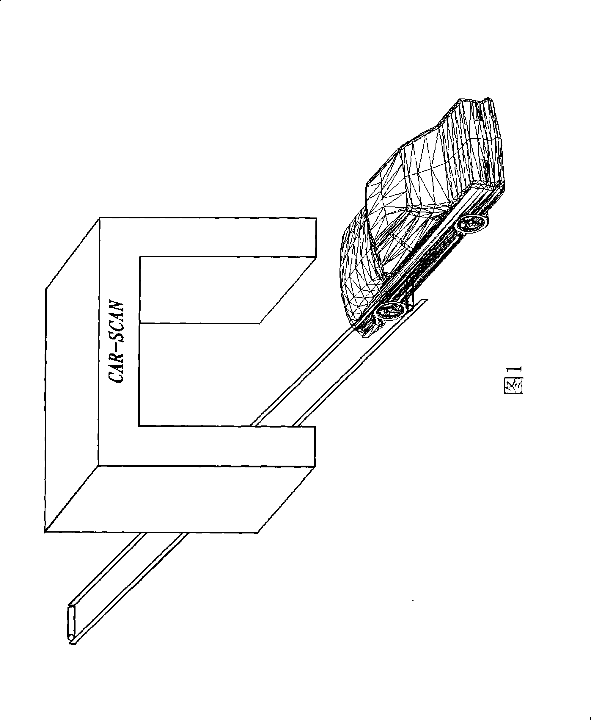 Passenger car radiation imaging detection system