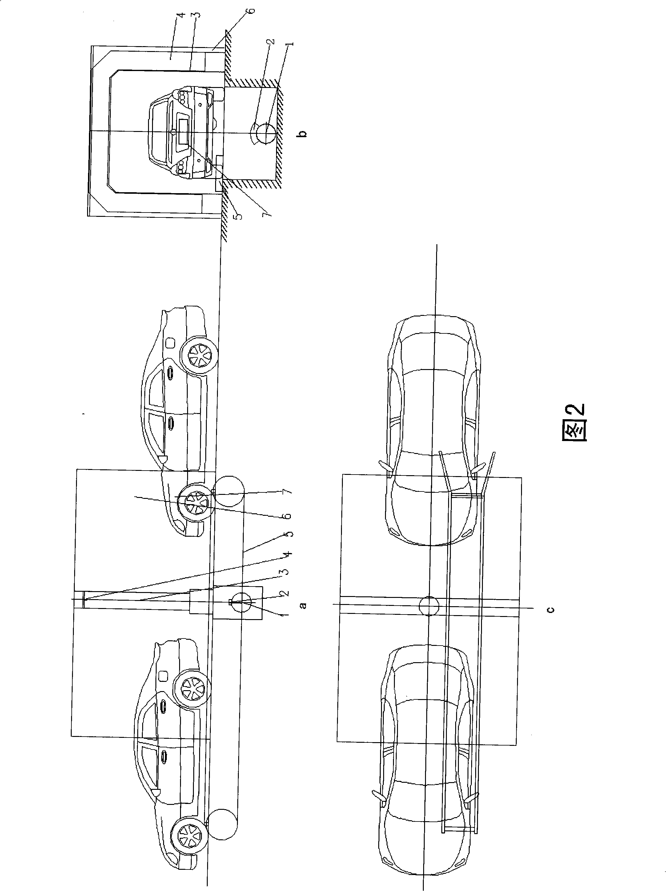 Passenger car radiation imaging detection system